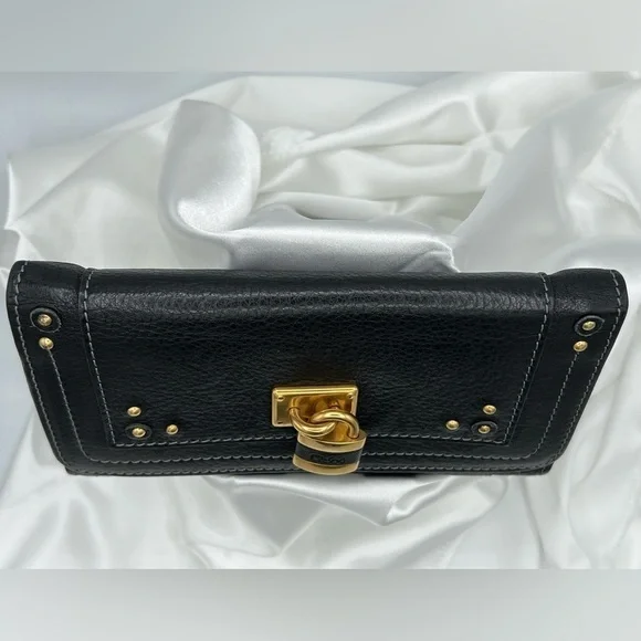 NEW ARRIVAL: CHLOE Paddington Black Leather Bifold Wallet - Picture 3 of 11